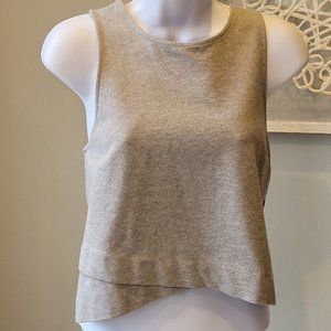 Banana Republic Grey asymmetrical top, Size Small